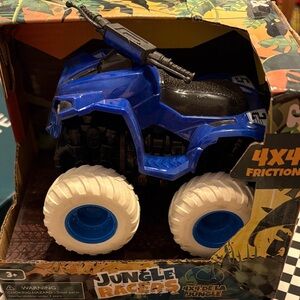 4x4 Friction Jungle Racers Blue Toy Truck